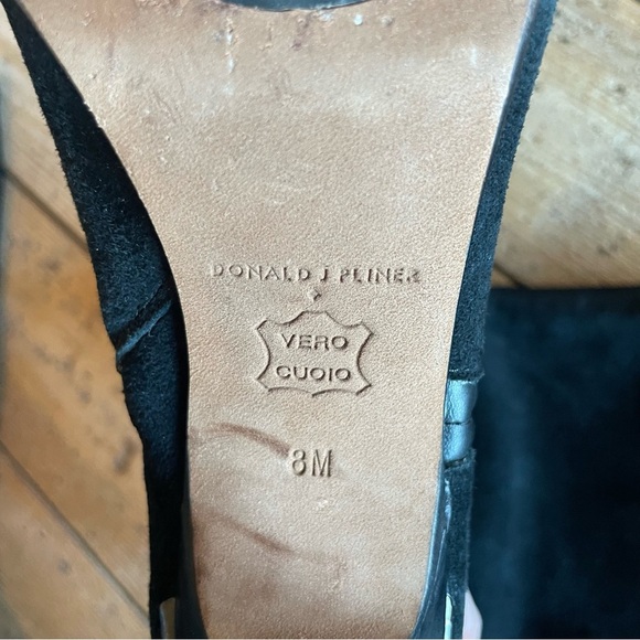 Donald J Pliner Black Suede Knee High Boots Size 8 - Picture 7 of 7